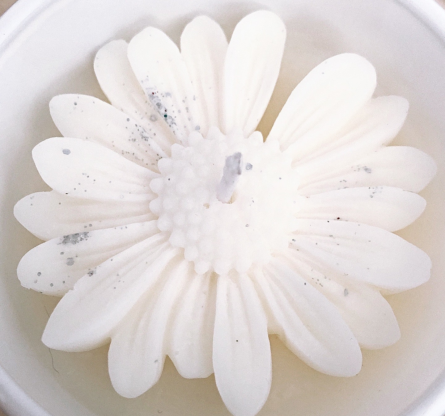 WHITE scented soy candle