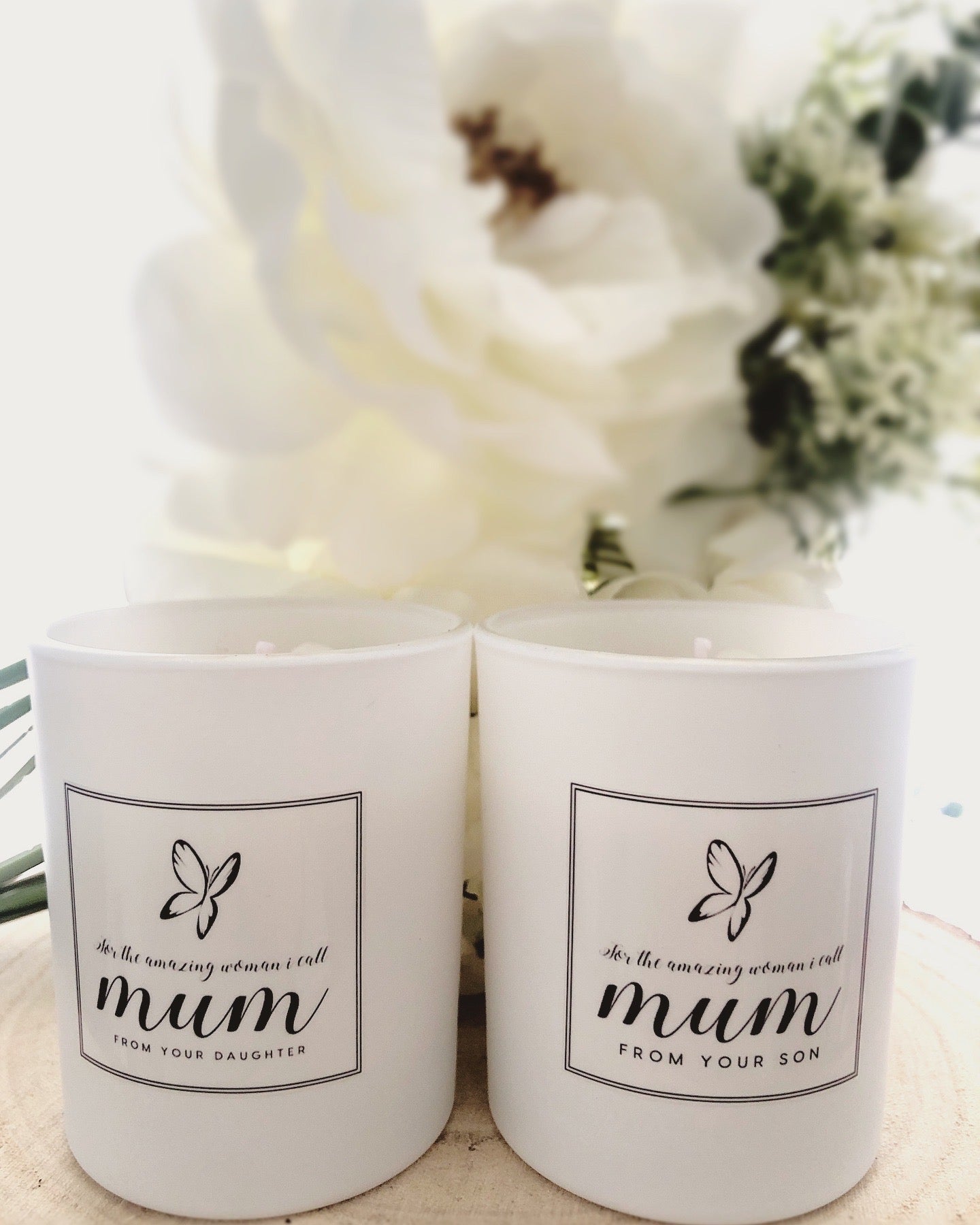 For the woman I call Mum candle